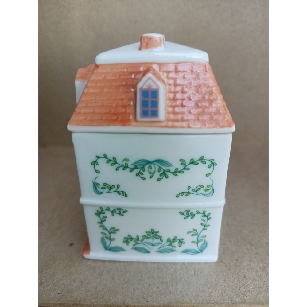 Vintage 1989, Lenox, spice village CINNAMON house, spice jar, porcelain, cottage - Picture 4 of 7